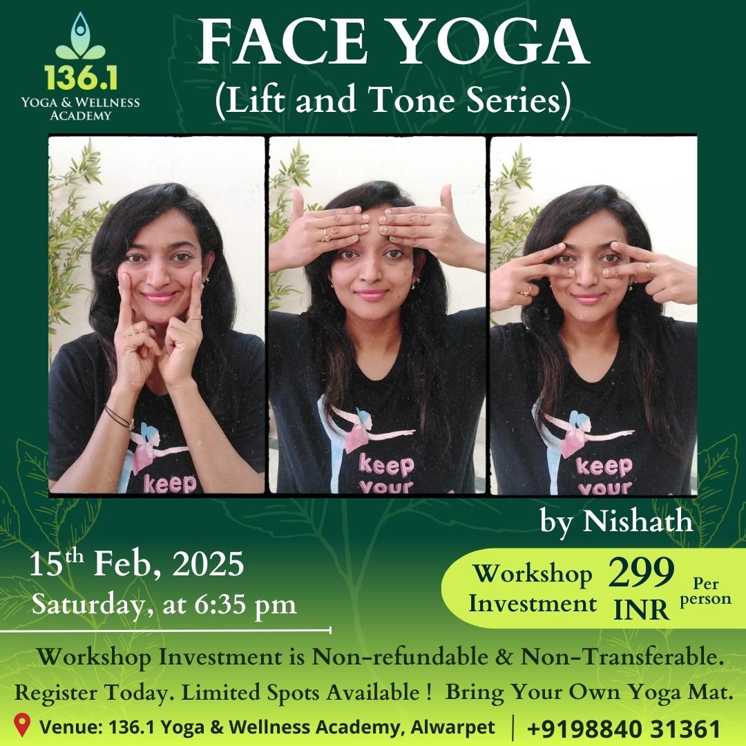 Face yoga Insta post - 136point1yoga.com